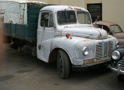 A collected Morris Commercial Truck ready to be refurbished and reconditioned for industry transportation. It will look fantastic once the Northmead engineering team are done with it.