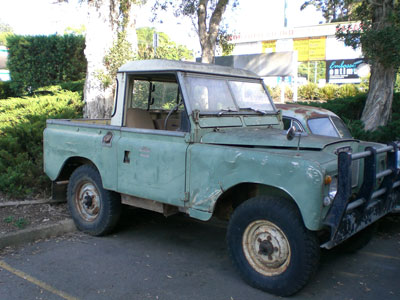 A hybrid produced car half Landrover and half Morris Minor. No idea is too crazy when you have the right Motor Engineering team.